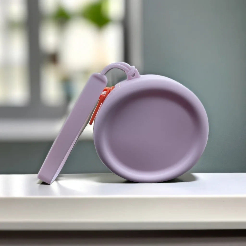 Porta-snack in silicone lilla